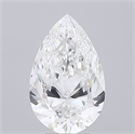 Natural Diamond 4.02 Carats, Pear with  Cut, F Color, VS2 Clarity and Certified by GIA