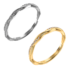 Picture of Matching Micro Pave dainty Wedding Ring