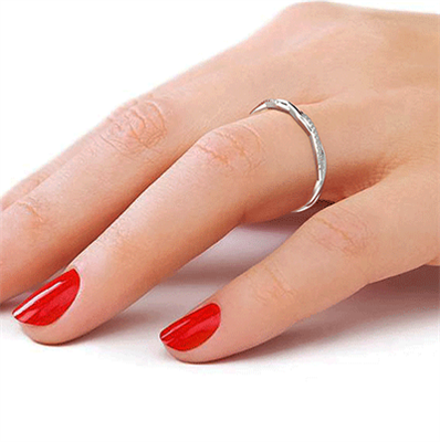 Matching Micro Pave dainty Wedding Ring