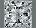 Natural Diamond 0.70 Carats, Princess with  Cut, H Color, IF Clarity and Certified by IGI