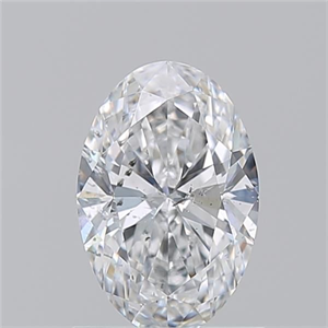 Picture of Natural Diamond 1.01 Carats, Oval with  Cut, D Color, SI2 Clarity and Certified by GIA