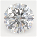 Lab Grown Diamond 3.10 Carats, Round with Excellent Cut, D Color, VVS2 Clarity and Certified by GIA