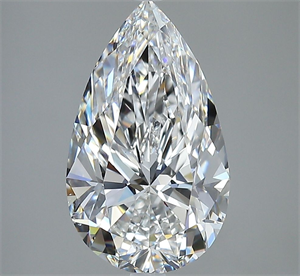 Picture of Natural Diamond 3.00 Carats, Pear with  Cut, F Color, VS2 Clarity and Certified by GIA