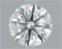 Natural Diamond 0.70 Carats, Round with Excellent Cut, H Color, SI1 Clarity and Certified by GIA