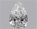 Natural Diamond 0.40 Carats, Pear with  Cut, F Color, SI1 Clarity and Certified by GIA