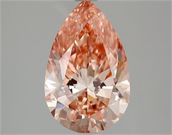 Picture of Lab Grown Diamond 2.49 Carats, Pear with  Cut, Fancy Vivid Pink Color, VS1 Clarity and Certified by IGI