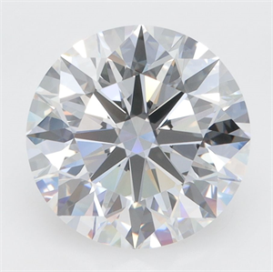 Picture of Lab Grown Diamond 4.03 Carats, Round with Excellent Cut, D Color, VVS2 Clarity and Certified by GIA