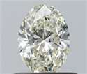 Natural Diamond 0.50 Carats, Oval with  Cut, I Color, VS1 Clarity and Certified by IGI