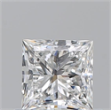 Natural Diamond 0.71 Carats, Princess with  Cut, G Color, VVS1 Clarity and Certified by GIA