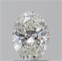 Natural Diamond 1.21 Carats, Oval with  Cut, H Color, VS1 Clarity and Certified by GIA
