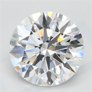 Picture of Lab Grown Diamond 3.01 Carats, Round with Ideal Cut, D Color, IF Clarity and Certified by IGI