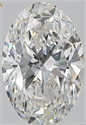 Natural Diamond 1.00 Carats, Oval with  Cut, F Color, SI1 Clarity and Certified by GIA