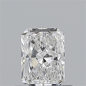 Picture of Natural Diamond 0.51 Carats, Radiant with  Cut, E Color, IF Clarity and Certified by GIA