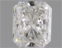 Natural Diamond 0.50 Carats, Radiant with  Cut, E Color, VS2 Clarity and Certified by GIA