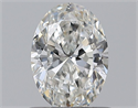 Natural Diamond 0.70 Carats, Oval with  Cut, G Color, VVS2 Clarity and Certified by GIA