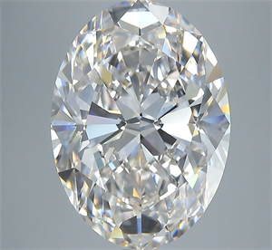 Picture of Natural Diamond 5.01 Carats, Oval with  Cut, I Color, VVS2 Clarity and Certified by GIA