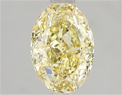 Picture of Lab Grown Diamond 2.02 Carats, Oval with  Cut, Fancy Intense Yellow Color, VS1 Clarity and Certified by IGI