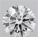 Lab Grown Diamond 2.83 Carats, Round with Ideal Cut, D Color, VVS2 Clarity and Certified by IGI