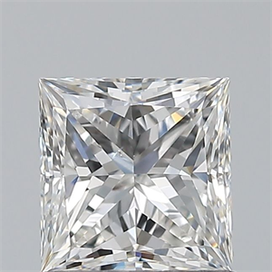 Picture of Natural Diamond 0.90 Carats, Princess with  Cut, F Color, SI1 Clarity and Certified by GIA
