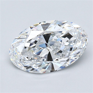 Picture of Natural Diamond 2.50 Carats, Oval with  Cut, D Color, VS1 Clarity and Certified by GIA