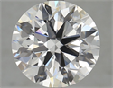 Lab Grown Diamond 3.80 Carats, Round with Excellent Cut, F Color, VVS2 Clarity and Certified by IGI