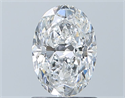 Natural Diamond 1.00 Carats, Oval with  Cut, E Color, SI2 Clarity and Certified by GIA