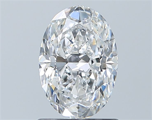 Picture of Natural Diamond 1.00 Carats, Oval with  Cut, E Color, SI2 Clarity and Certified by GIA