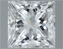 Natural Diamond 0.63 Carats, Princess with  Cut, F Color, VS1 Clarity and Certified by GIA
