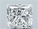 Natural Diamond 1.06 Carats, Princess with  Cut, H Color, IF Clarity and Certified by GIA