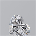 Natural Diamond 0.50 Carats, Heart with  Cut, D Color, SI1 Clarity and Certified by GIA