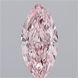 Picture of Lab Grown Diamond 2.75 Carats, Marquise with  Cut, Fancy Vivid Pink Color, VS1 Clarity and Certified by IGI