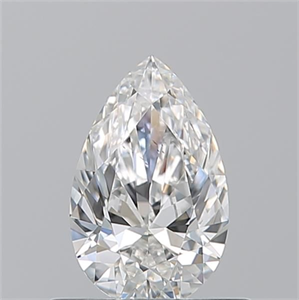 Picture of Natural Diamond 0.52 Carats, Pear with  Cut, F Color, VS2 Clarity and Certified by GIA