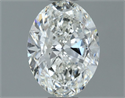 Natural Diamond 1.30 Carats, Oval with  Cut, G Color, VVS2 Clarity and Certified by IGI