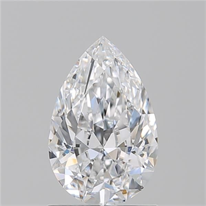 Picture of Natural Diamond 1.20 Carats, Pear with  Cut, D Color, VS1 Clarity and Certified by GIA