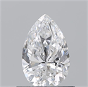 Natural Diamond 0.70 Carats, Pear with  Cut, D Color, VS2 Clarity and Certified by GIA
