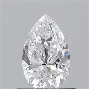 Picture of Natural Diamond 0.70 Carats, Pear with  Cut, D Color, VS2 Clarity and Certified by GIA