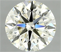 Natural Diamond 1.14 Carats, Round with Excellent Cut, K Color, VVS2 Clarity and Certified by IGI