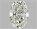 Natural Diamond 1.30 Carats, Oval with  Cut, J Color, VVS1 Clarity and Certified by GIA