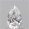 Natural Diamond 0.50 Carats, Pear with  Cut, F Color, VS1 Clarity and Certified by GIA