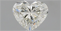Natural Diamond 0.52 Carats, Heart with  Cut, I Color, VS1 Clarity and Certified by IGI