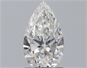 Natural Diamond 0.70 Carats, Pear with  Cut, E Color, VVS2 Clarity and Certified by GIA