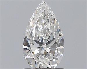 Picture of Natural Diamond 0.70 Carats, Pear with  Cut, E Color, VVS2 Clarity and Certified by GIA