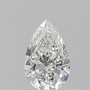 Picture of Natural Diamond 0.51 Carats, Pear with  Cut, G Color, VS1 Clarity and Certified by GIA