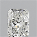 Natural Diamond 0.53 Carats, Radiant with  Cut, G Color, VVS1 Clarity and Certified by GIA