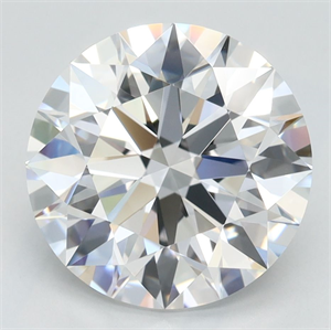Picture of Lab Grown Diamond 3.38 Carats, Round with Ideal Cut, D Color, VVS1 Clarity and Certified by IGI