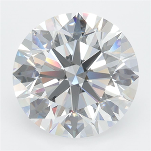 Picture of Lab Grown Diamond 4.00 Carats, Round with Excellent Cut, D Color, VVS1 Clarity and Certified by GIA