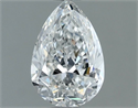 Natural Diamond 0.70 Carats, Pear with  Cut, F Color, SI2 Clarity and Certified by GIA
