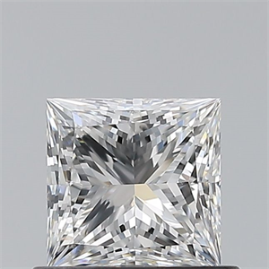 Picture of Natural Diamond 0.70 Carats, Princess with  Cut, F Color, VS1 Clarity and Certified by GIA