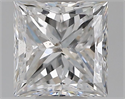 Natural Diamond 1.01 Carats, Princess with  Cut, D Color, SI2 Clarity and Certified by GIA