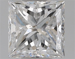 Picture of Natural Diamond 1.01 Carats, Princess with  Cut, D Color, SI2 Clarity and Certified by GIA